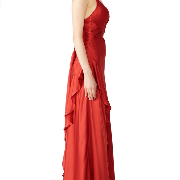 Front Tie maxi dress (Rust colour) - Picture 2 of 4